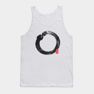 Japanese Enso | paint brush Tank Top